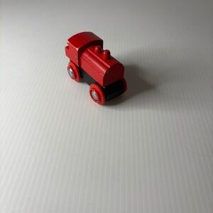 Brio wooden Railway Rare Vintage Red Steam Engine Train 1328 Classic